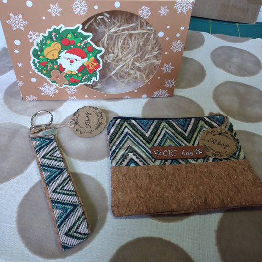 BOX REGALO Zig-zag turchese
